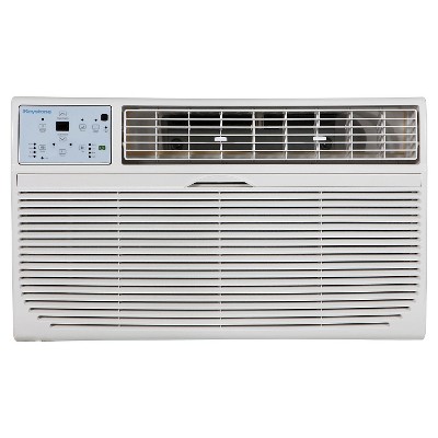 Keystone 10000-BTU 115V Through-the-Wall Air Conditioner KSTAT10-1C with "Follow Me" LCD Remote Control White