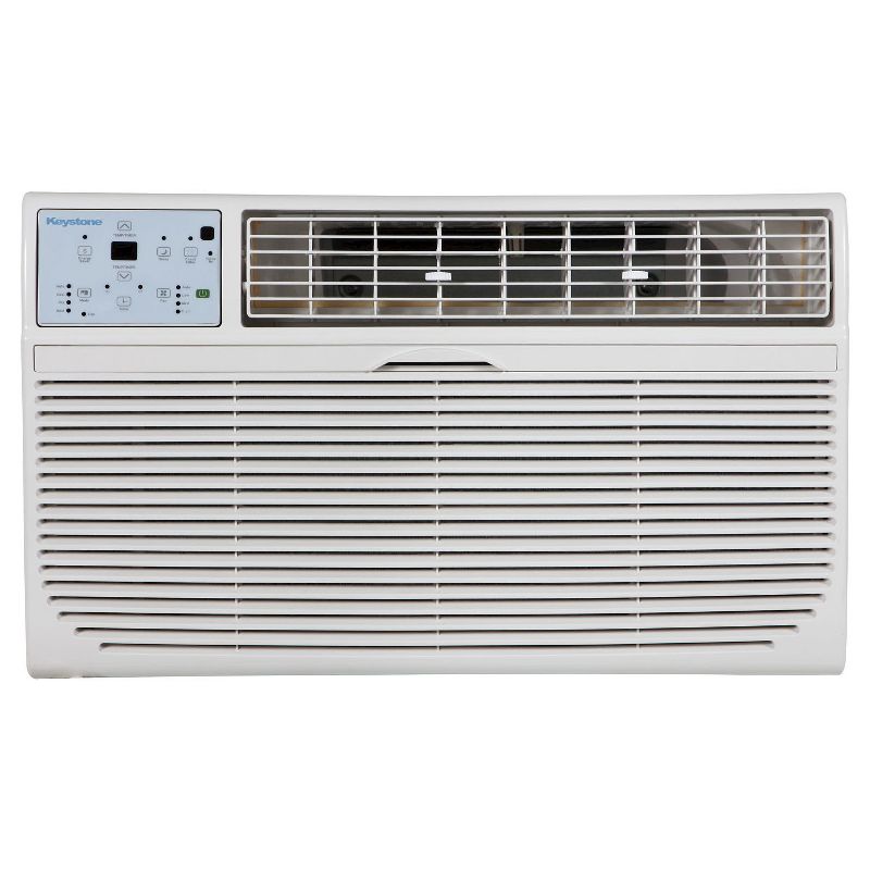 Keystone 10000-BTU 115V Through-the-Wall Air Conditioner KSTAT10-1C with &#34;Follow Me&#34; LCD Remote Control White, 1 of 5