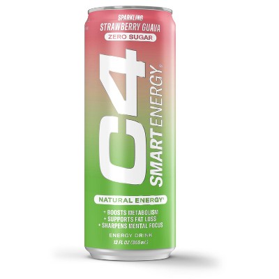 C4 Smart Energy Strawberry Guava Performance Drink - 12 fl oz Can