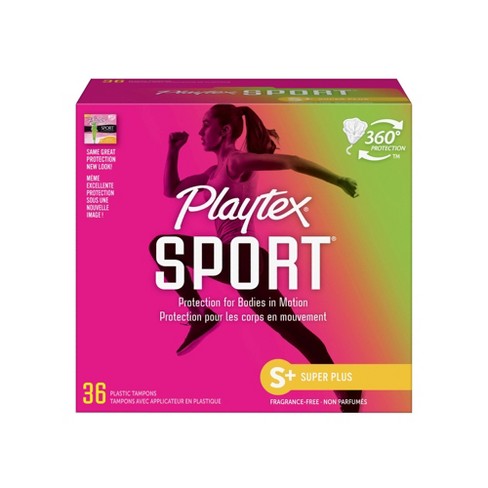 Playtex Sport Tampons - Plastic - Unscented - Super Plus - 36ct - image 1 of 4