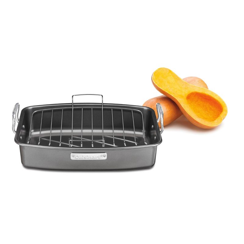 Cuisinart 17&#34; X 13&#34; Non-Stick Roasting and Lasagna Pan with Non-Stick V-Rack - ASR-1713V, 5 of 6