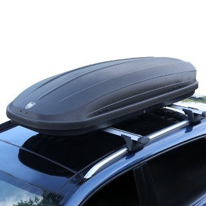 Garvee Cubic Feet Rooftop Cargo Box Carrier, Dual-Side Opening, Universal Fit for Cars & SUVs, Waterproof ABS Material with Secure Straps & Keys - 1 of 4