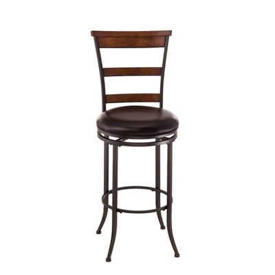 30" Cameron Swivel Barstool Metal/Charcoal - Hillsdale Furniture