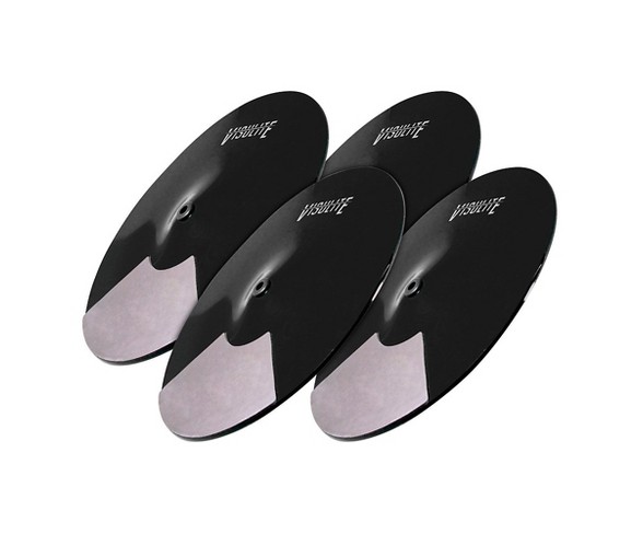 Pintech Visulite Professional Cymbal Package 4 Cymbal Opaque Black
