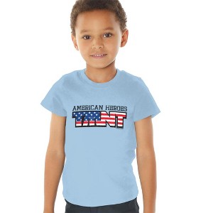 Teenage Mutant Ninja Turtles American Heroes 4Th Of July Kids T Shirt For Toddlers, Light Blue - 1 of 4