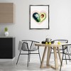 Stupell Industries Heart Shaped Avocado Black Framed Floater Canvas Wall Art - 2 of 4