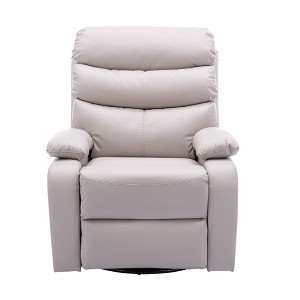 Hzlagm Everglade 30.2 in. W Technical Leather Upholstered Swivel and Rocking Manual Recliner - 1 of 4