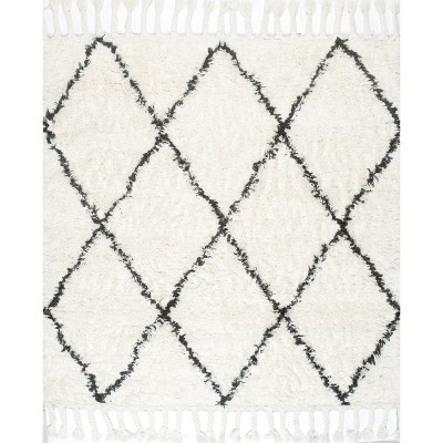 Nuloom Hand Knotted Fez Shag Indoor Area Rug