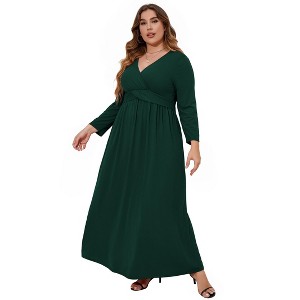 Plus Size Maxi Dresses for Curvy Women Casual Long Beach Dress - 1 of 1