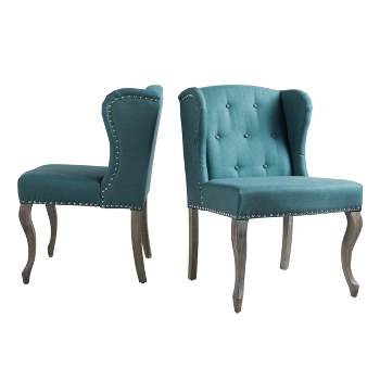 Set of 2 Niclas Accent Chair - Dark Teal - Christopher Knight Home
