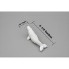 Collectible Wildlife Gifts | Beluga Whale, Very Nice Plastic Replica  2 1/2 inches long  -  F3504 B67 - 2 of 4
