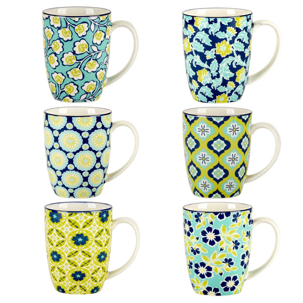 Certified International Set of 6 14oz Tapestry Mugs - thumbnail 2