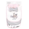 Hudson Baby Infant Girl Cotton Bib and Headband Set 5pk, Winter Forest, One Size - 2 of 4