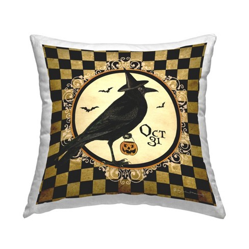 Stupell Industries Oct 31 Halloween Crow Patterned - image 1 of 3