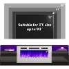 AMERLIFE TV Stand with Fireplace, LED Light Entertainment Center - 3 of 4