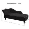 60.6 Inch Upholstered Chaise Lounge with Left Armrest - 2 of 4