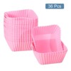 Unique Bargains Silicone Flower Shaped Reusable Cupcake Baking Cups 2.75 Inch - 3 of 4