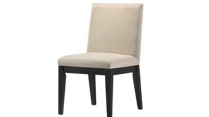 19&#34; Froja Dining Chairs Beige Fabric and Black Finish - Acme Furniture, 2 of 8, play video