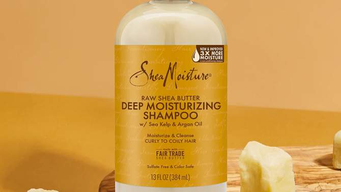 SheaMoisture Raw Shea Butter Deep Moisturizing Shampoo - 13 fl oz, 2 of 14, play video