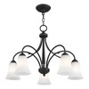 Livex Lighting Ridgedale 5 - Light Chandelier in  Black - 4 of 4