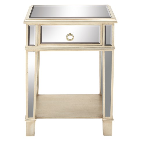 Mirrored side table target on sale