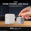 iHome 30W GaN Universal Charger, USB-C Block, Compact with Power Delivery & Folding Prongs, Travel-Friendly (White) - 3 of 4