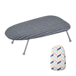 VEVOR Tabletop Ironing Board 23.4 x 14.4, Small Iron Board with Heat Resistant Cover and 100% Cotton Cover, Mini Ironing Board, Gray - 1 of 4