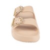 FOAMWALK Womens' Sandals - Comfortable Double Buckle Beach Slides, Everyday Women's Slide Sandals - 4 of 4