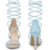 Perphy Women's Lace-Up Open Toe Stiletto High Heels Sandals - 2 of 4
