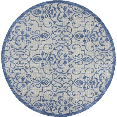 Nourison Garden Party Scroll Indoor/Outdoor Flatweave Area Rug