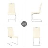 PAGED Upholstered Dining Chairs Modern Living Room Chairs Comfortable Kitchen Chairs with Metal Legs for Living Room - 4 of 4