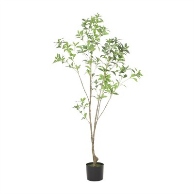 XINGHANZHENXUAN Artificial Pieris Tree, Pre-Potted Faux Evergreen, Decorative Plant for Indoor and Outdoor Spaces
