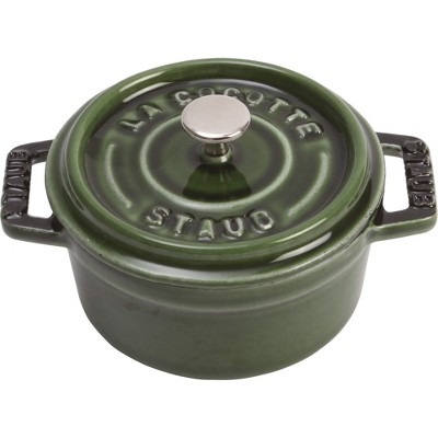 Staub Cast-Iron Mini Round Cocotte Set, 1/4-Qt.