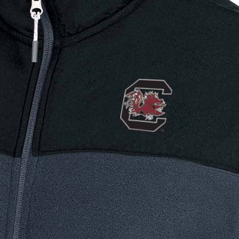 NCAA South Carolina Gamecocks Gray Fleece Full Zip Jacket, 3 of 4