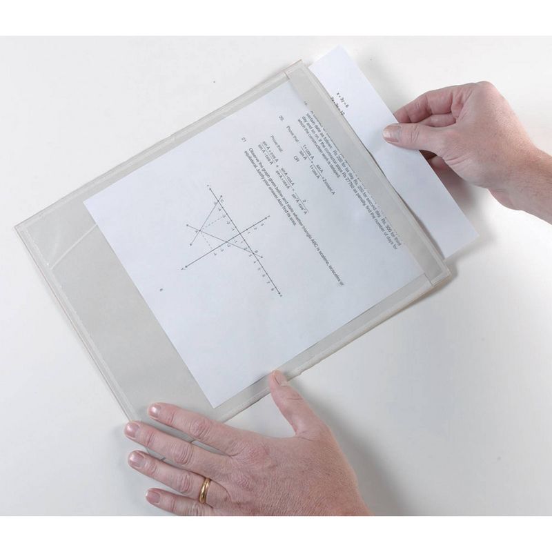 36ct 9&#34; x 12&#34; Clear View Self-Adhesive Document Pockets - Ashley Productions, 3 of 4