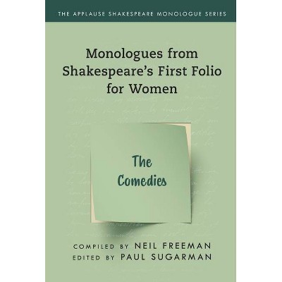 Monologues from Shakespeare's First Folio for Women - (Applause Shakespeare Monologue) Annotated by  Paul Sugarman (Paperback)