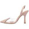 Journee Collection Womens Ivyann Vegan Leather and Lucite Stiletto Pumps - 2 of 4