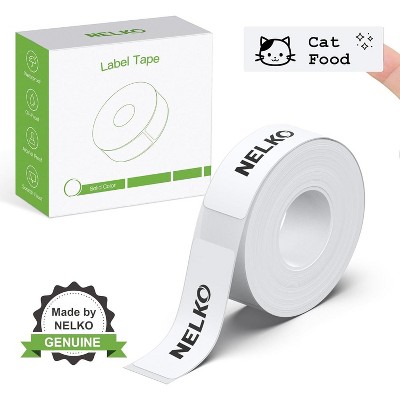 Nelko P21 Label Maker Tape, 14x40mm (0.55"x1.57") Self-Adhesive Label Compatible with P21 Label Maker for Home/Office/School, 180 Labels/Roll, White