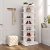 NicBex 360 Rotating Shoe Cabinet 6-Tier Organizer Spinning Shoe Rack Holds Up to 24 Pairs of Shoes for Entryway,Hallway - 2 of 4