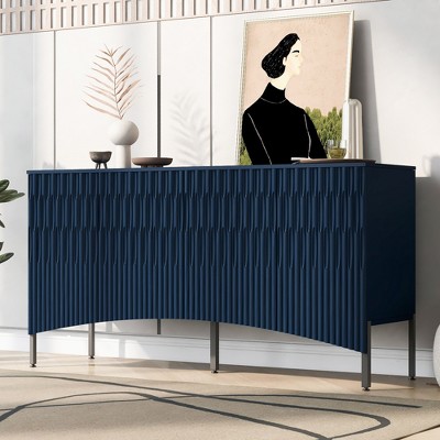 SAINTCY Elegant Sideboard Featuring Curved Bottom Doors