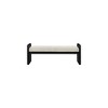 Meridian Furniture,Sonia Velour Fur Fabric Bench - 3 of 4