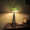Chloe Lighting Landry Tiffany-style 3 Light Geometric Table Lamp 20 Inch Shade - 2 of 4