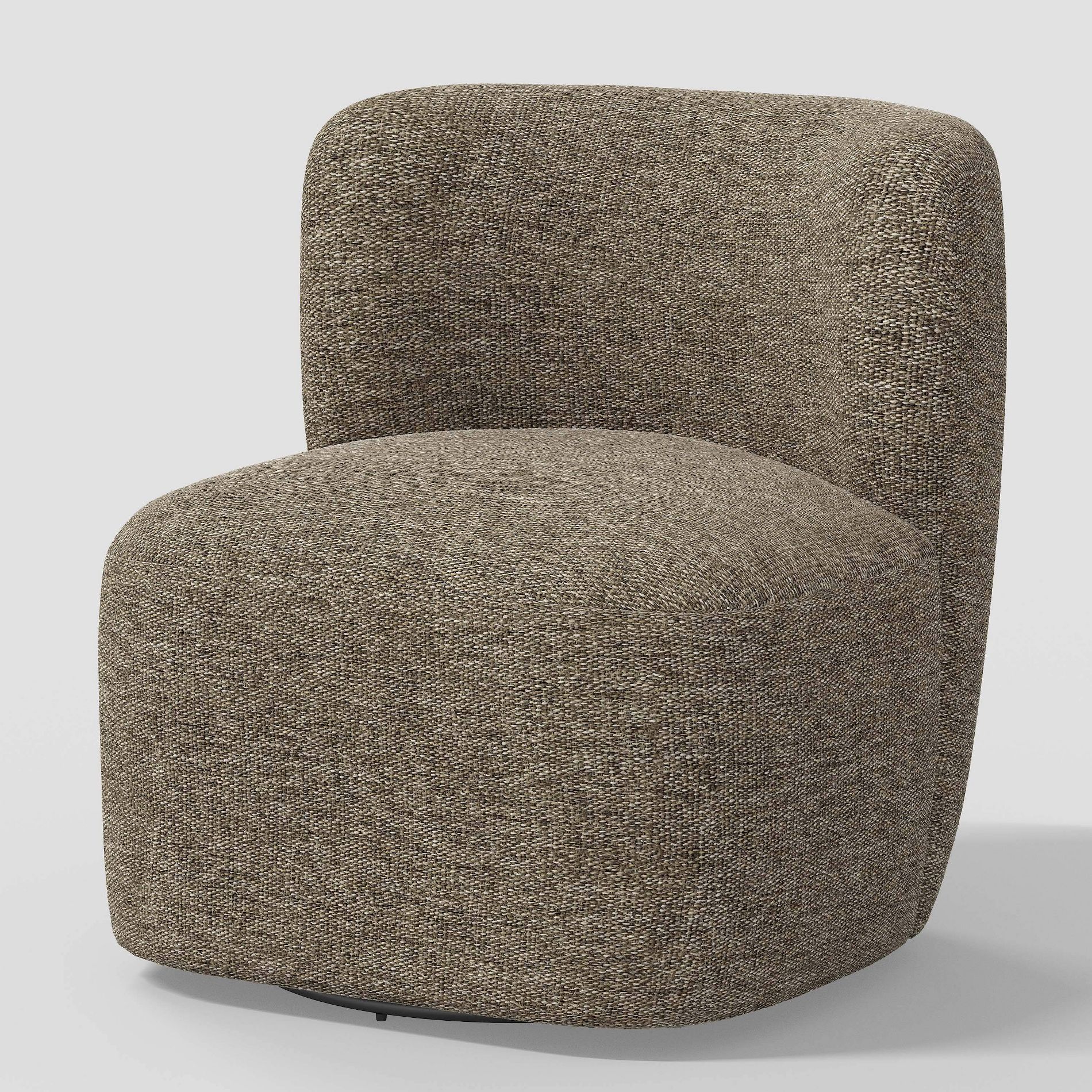 Neko Swivel Chair in Tweed Milsap Granite - Threshold™: Upholstered Accent, Pine Frame, No Assembly Required