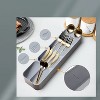 LunaLulinlk Kitchen Drawer Organizer Silverware Organizer for Kitchen Storage Tray Box for Cutlery Spoon Knife and Fork Partition Storage Gray - 3 of 4