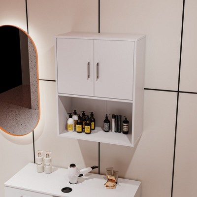 Salon Station, Wall Mount Styling Salon Stations, Minimalist Barber Shampoo Station Storage Cabinet For Barbershop, Bathroom, Beauty Parlor