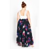 Women's Plus Size  Michaela Print Skirt - black | CITY CHIC - image 2 of 3