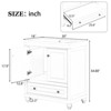 SEVOBAL Bathroom Vanities 30 Inch Bathroom Vanity with Sink and Storage Cabinet for Bathroom, White, 30"*18"*34.88" - 3 of 4