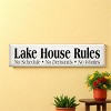 Slickblue Lake Life Wall Decor – Rustic Lake House Rules Wood Sign – Cottage Vibe Wall Accent 9x36, 10 Color Options - 2 of 3