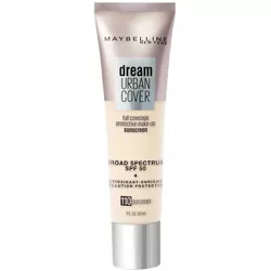 Maybelline Dream Urban Cover Full Coverage Foundation SPF 50 with Antioxidant Enriched + Pollution Protection - 1 fl oz
