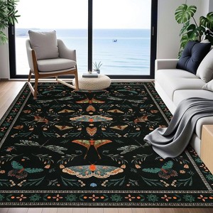 Machine Washable Rug - Low Pile Non-Slip, Ultra-Thin Soft Area Rug for Living Room, Bedroom, Nursery, Playroom & Office - 1 of 4